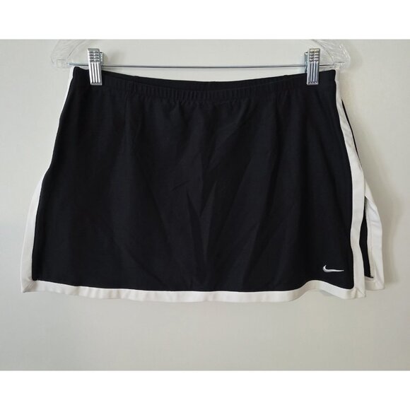 Nike Skort Skirt Golf Tennis Pickleball Athletic Lined Black Womens Medium - Picture 2 of 11